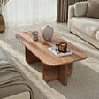 HABITAT ET JARDIN - Table basse en bois "Akira" 120 x 60 x 41 cm - Pin atlantique - vignette