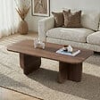 HABITAT ET JARDIN - Table basse en bois "Akira" 120 x 60 x 41 cm - Noyer - vignette