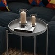 HABITAT ET JARDIN - Table basse en métal "Sheby" 46 x 46 x 56 cm - Gris - vignette