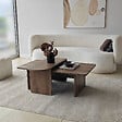 HABITAT ET JARDIN - Ensemble de table basse en bois "Paris" 105 x 60 x 35 cm - Bronze - vignette