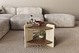 HABITAT ET JARDIN - Table basse en bois "Oalla" 70 x 70 x 45 cm - Noyer - vignette