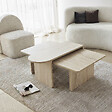 HABITAT ET JARDIN - Ensemble de table basse en bois "Paris" 105 x 60 x 35 cm - Bronze - vignette