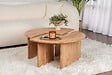 HABITAT ET JARDIN - Table basse en bois "Moira" 90 x 90 x 41 cm - Pin atlantique - vignette
