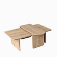 HABITAT ET JARDIN - Ensemble de table basse en bois "Paris" 105 x 60 x 35 cm - Bronze - vignette