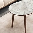 HABITAT ET JARDIN - Table basse en bois "Moon" 99 x 54 x 45 cm - Blanc - vignette