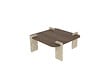 HABITAT ET JARDIN - Table basse en bois "Afrolli" - 90 x 90 x 35 cm - Marron - vignette