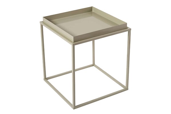 HABITAT ET JARDIN - Table basse en métal "Koala" 45 x 45 x 52 cm - Taupe - large