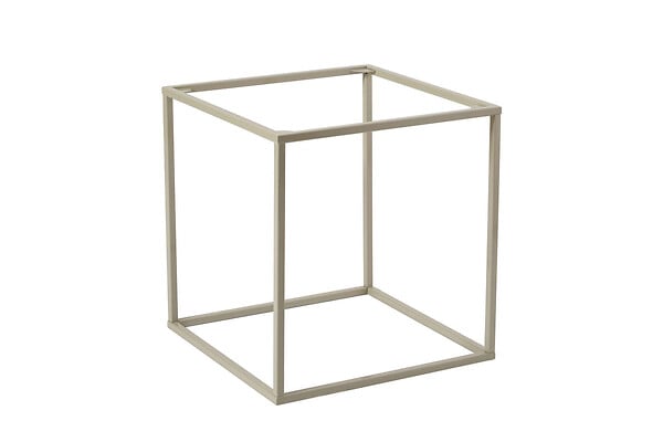 HABITAT ET JARDIN - Table basse en métal "Koala" 45 x 45 x 52 cm - Taupe - large