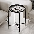 HABITAT ET JARDIN - Table basse en métal "Sheby" 46 x 46 x 56 cm - Noir - vignette