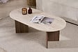 HABITAT ET JARDIN - Table basse en bois "Sable" 119 x 60 x 40 cm - Travertin - vignette