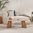 HABITAT ET JARDIN - Table basse en bois "Melina" 120 x 60 x 40 cm - Chêne saphir - vignette