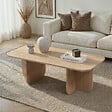 HABITAT ET JARDIN - Table basse en bois "Akira" 120 x 60 x 41 cm - Chêne saphir - vignette