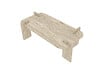 HABITAT ET JARDIN - Table basse en bois "Lovge" 120 x 60 x 35 cm - Travertin - vignette
