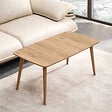 HABITAT ET JARDIN - Table basse en bois "Luci" 100 x 53 x 45 cm - Chêne - vignette