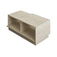 HABITAT ET JARDIN - Table basse en bois "Consept" - 90 x 45 x 36 cm - Travertin - vignette