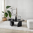 HABITAT ET JARDIN - Table basse en bois "Rock" 100 x 60 x 35 cm - Noir - vignette