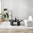 HABITAT ET JARDIN - Table basse en bois "Rock" 100 x 60 x 35 cm - Noir - vignette