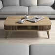 HABITAT ET JARDIN - Table basse en bois "Eylul" - 105 x 60 x 34 cm - Marron - vignette