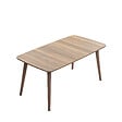 HABITAT ET JARDIN - Table basse en bois "Luci" 100 x 53 x 45 cm - Noyer - vignette