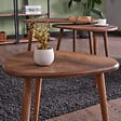 HABITAT ET JARDIN - Ensemble de table basse en bois "Alvin" 80 x 52 x 50 cm - Noyer - vignette