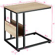 TECTAKE - Table d’appoint WIGAN 55x36,5x60cm - vignette