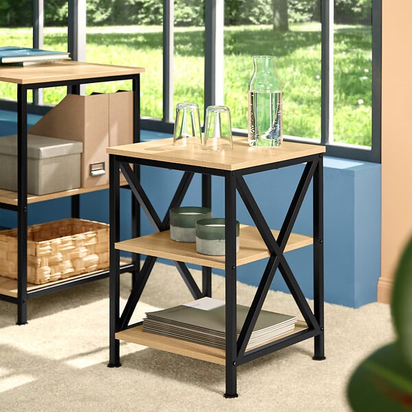 TECTAKE - Table d’appoint NOTTINGHAM 40,5x40,5x60,5cm - large