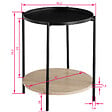 TECTAKE - Table d’appoint SUNDERLAND 45,5x54,5cm - vignette