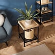 TECTAKE - Table d’appoint ROCHESTER 41,5x41x56cm - vignette