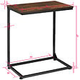 TECTAKE - Table d’appoint CARDIFF 55,5x35x67cm - vignette