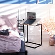TECTAKE - Table d’appoint Ruston 55x35x66,5cm - vignette