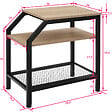 TECTAKE - Table d’appoint PLYMOUTH 36,5x58,5x59,5cm - vignette