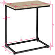 TECTAKE - Table d’appoint CARDIFF 55,5x35x67cm - vignette