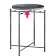 TECTAKE - Table d’appoint CHESTER 45,5x45,5x53cm - vignette