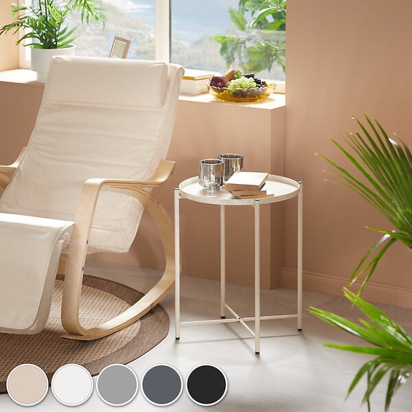 TECTAKE - Table d’appoint CHESTER 45,5x45,5x53cm - large