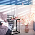 TECTAKE - Table d’appoint Erie 40x30x63cm - vignette