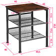 TECTAKE - Table d’appoint LINCOLN 40,5x40x50,5cm - vignette
