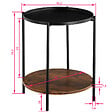 TECTAKE - Table d’appoint SUNDERLAND 45,5x54,5cm - vignette