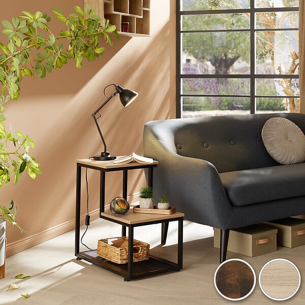 TECTAKE - Table d’appoint HALIFAX 60,5x35,5x60,5cm - large