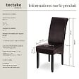 TECTAKE - Ensemble de 6 chaises de salle à manger Rembourrées aspect cuir marron - vignette