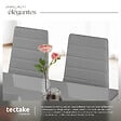TECTAKE - Ensemble 4 chaises de salle à manger avec revêtement aspect cuir gris - vignette