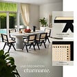 TECTAKE - Lot de 4 chaises en bois avec cannage viennois design boho noir - vignette