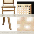 TECTAKE - Lot de 4 chaises en bois avec cannage viennois design boho noir - vignette