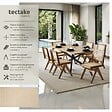 TECTAKE - Lot 4 chaises en bois avec cannage viennois design boho chêne clair - vignette