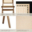 TECTAKE - Lot de 6 chaises en bois avec cannage viennois design boho noir - vignette