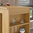 HABITAT ET JARDIN - Table de bar en bois "Swallow" 117 x 54 x 101,8 cm - Chêne saphir - vignette