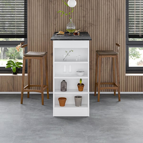 HABITAT ET JARDIN - Table de bar en bois "Swallow" 117 x 54 x 102 cm - Bendir - large