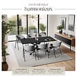 TECTAKE - Lot 6 Fauteuils rembourré ergonomique en tissu 150kg max gris - vignette