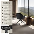 TECTAKE - Lot de 2 chaises pivotantes à 360° en velours avec rembourrage noir - vignette