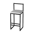 HABITAT ET JARDIN - Tabouret de bar en métal "Nordic" 35 x 35 x 84 cm - Crème - vignette