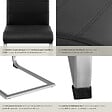 TECTAKE - Ensemble de 6 chaises style scandinave housse en cuir synthétique noir - vignette